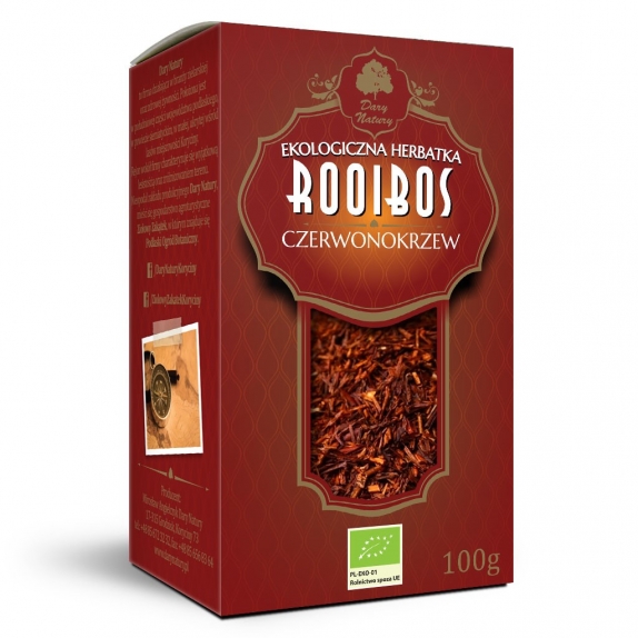 Herbatka rooibos BIO 100 g Dary Natury cena 14,35zł