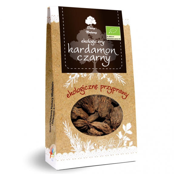 Kardamon czarny ziarno 40 g BIO Dary Natur cena €4,30