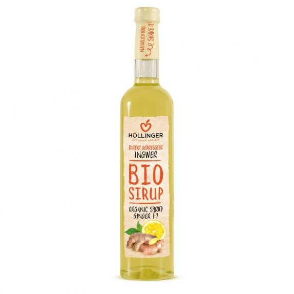 Syrop imbirowo cytrynowy 500 ml BIO Hollinger  cena €5,52