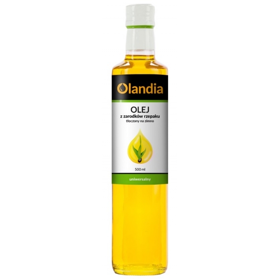 Olej z zarodków rzepaku uniwersalny 500 ml BIO Olandia cena 22,25zł