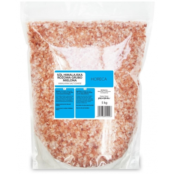 Sól himalajska różowa grubo mielona 5 kg Horeca cena 44,65zł
