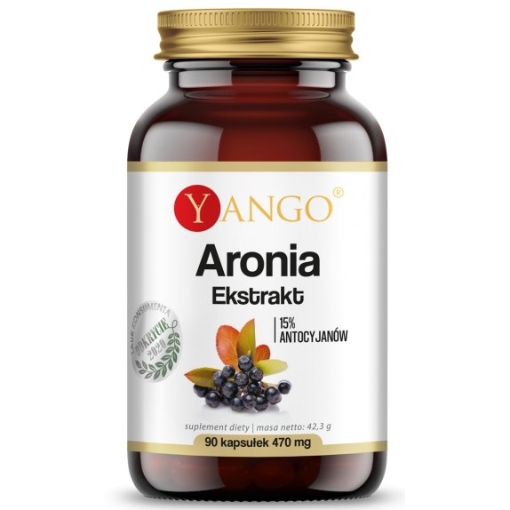 Yango Aronia ekstrakt 470 mg 90 kapsułek cena 13,90$