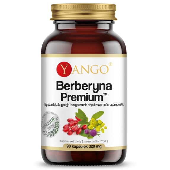Berberyna Premium™ 320 mg 90 kapsułek Yango cena 55,90zł
