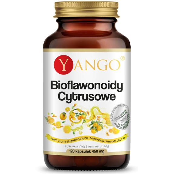 Yango Bioflawonoidy Cytrusowe 450 mg 90 kapsułek cena 8,37$