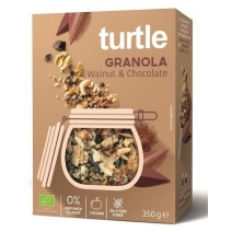 Granola orzech włoski-czekolada bezglutenowa 350 g BIO Turtle