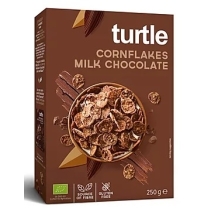 Płatki kukurydziane w polewie z mlecznej czekolady bezglutenowe 250 g BIO Turtle