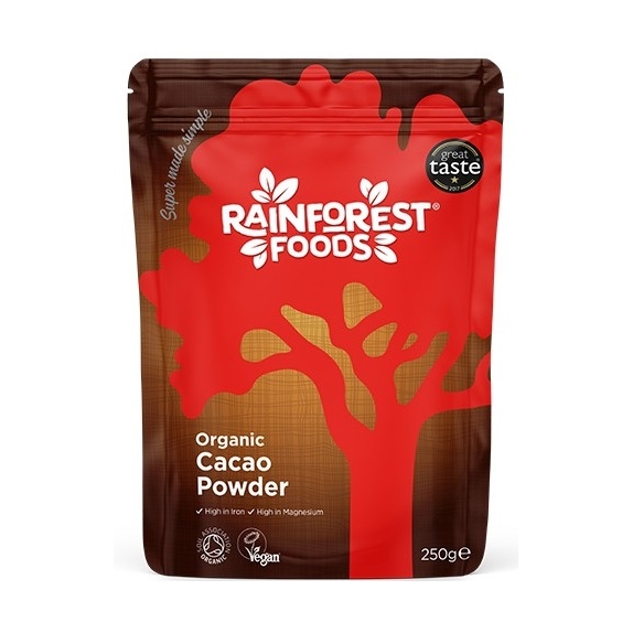 Rainforest Foods Kakao Proszek BIO 250 g cena 49,00zł