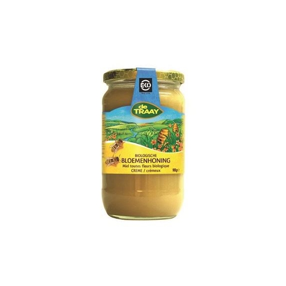 Miód nektarowy wielokwiatowy kremowany BIO 900 g De Traay cena 49,65zł