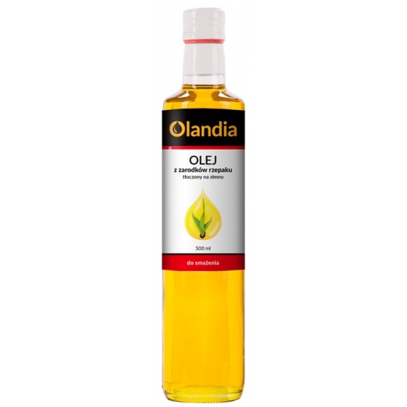 Olej z zarodków rzepaku do smażenia 500 ml BIO Olandia cena 21,59zł