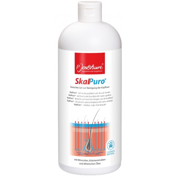 Jentschura SkalPuro 1000 ml Alkaliczny żel do głębokiego oczyszczania skóry głowy cena 127,71$
