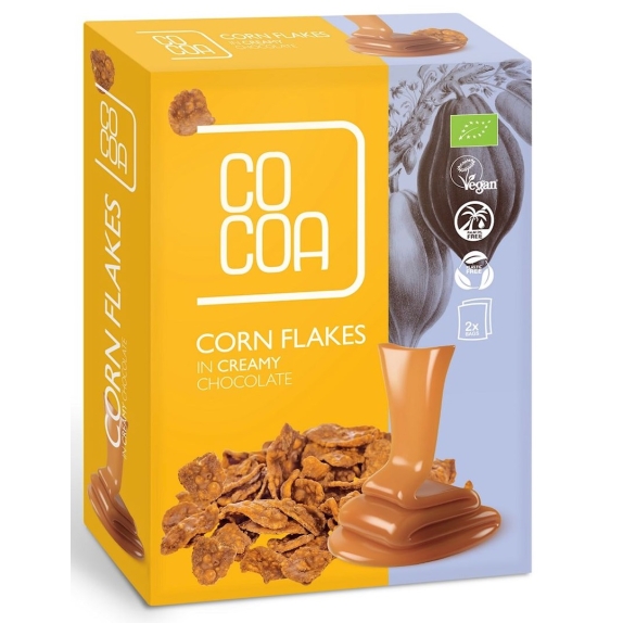Cocoa płatki kukurydziane w czekoladzie creamy 200 g BIO cena 22,35zł