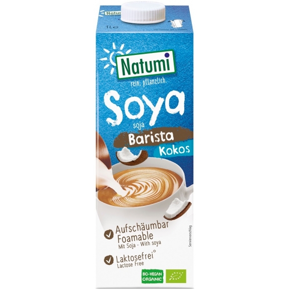 Napój sojowy kokos barista bez cukru 1 litr BIO Natumi cena 9,82zł