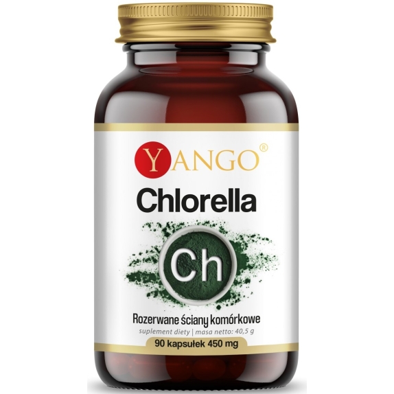 Yango Chlorella 90 kapsułek cena 34,50zł