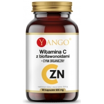 Yango Witamina C z bioflawonoidami + cynk organiczny 90 kapsułek