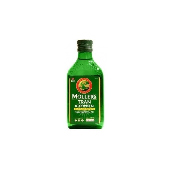 Moller's tran norweski aromat naturalny 250 ml cena 41,95zł