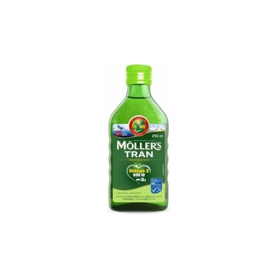 Mollers Tran Norweski jabłkowy 250 ml cena €9,98