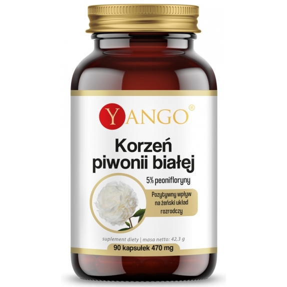 Yango Korzeń piwonii białej 5% peonifloryny 90 kapsułek cena 12,39$