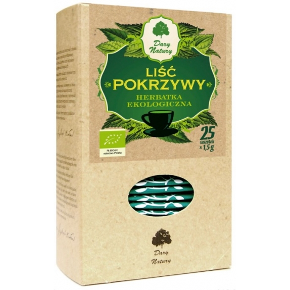 Pokrzywa liść 25 saszetek po 1,5 g BIO Dary Natury cena 6,89zł