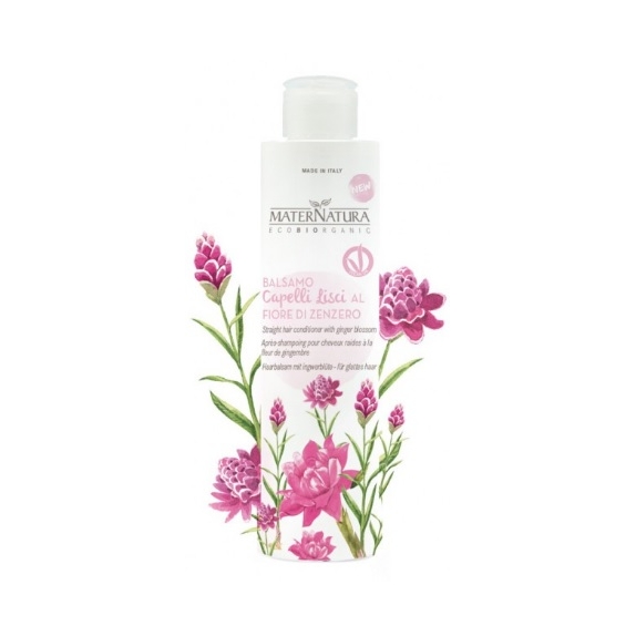 MaterNatura Odżywka, balsam do włosów prostych z kwiatem imbiru AIAB 250 ml cena 56,50zł