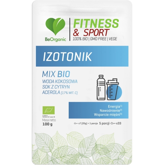 BeOrganic Fitness & Sport Izotonik MIX Superfoods BIO w proszku 100 g cena 26,00zł