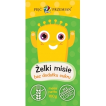 Żelki misie bez dodatku cukru 100 g Pięć Przemian