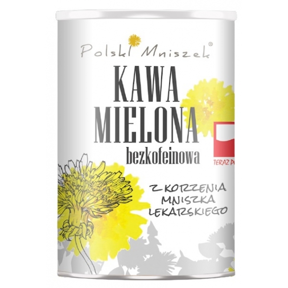 Kawa z mniszka lekarskiego o smaku naturalnym 150 g bezkofeinowa Polski Mniszek cena 12,75zł
