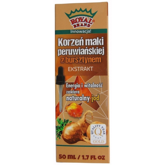 Ekstrakt z bursztynu z macą w kroplach BIO 50 ml Royal Brand cena 34,45zł