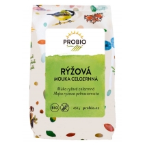 Mąka ryżowa pełnoziarnista bezglutenowa 450 g BIO Probio