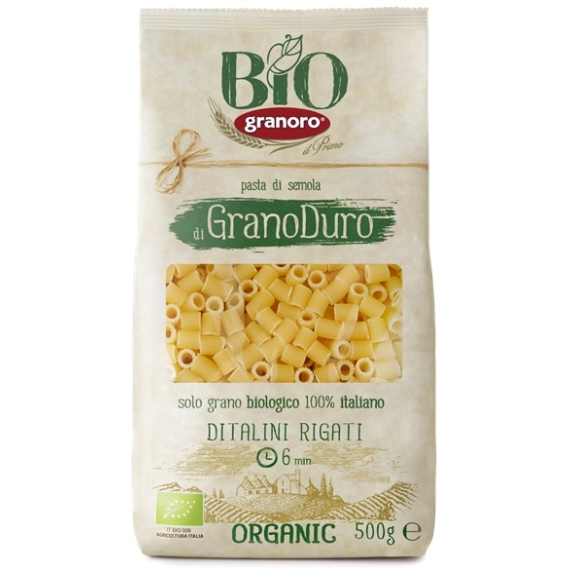 Makaron ditalini rigati 500 g BIO Granoro cena 6,25zł