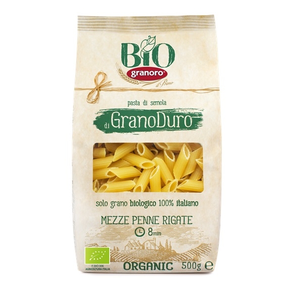 Makaron mezze penne rigate 500 g BIO Granoro cena 6,15zł