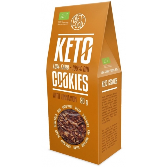 Ciasteczka KETO z cynamonem BIO 80 g Diet Food cena €2,19