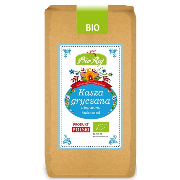 Kasza gryczana niepalona bezglutenowa 500 g BIO Bio Raj cena 9,55zł