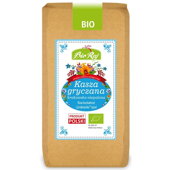 Kasza gryczana krakowska niepalona BIO 500 g Bio Raj cena 7,99zł