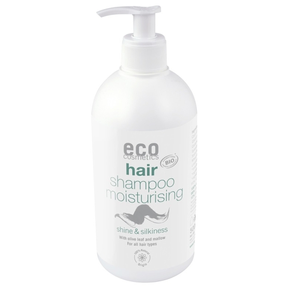 Eco cosmetics szampon nawilżający z liściem oliwnym i malwą 500 ml MAJOWA PROMOCJA! cena 12,63$
