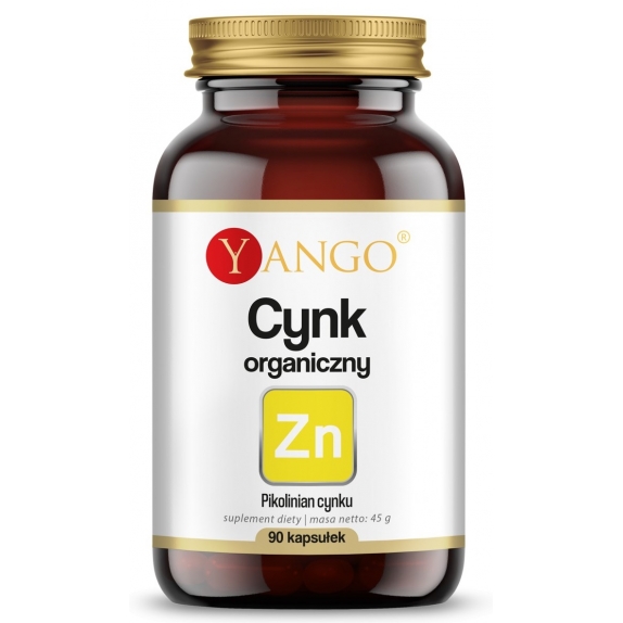 Yango Cynk Organiczny 90 kapsułek cena 27,69zł
