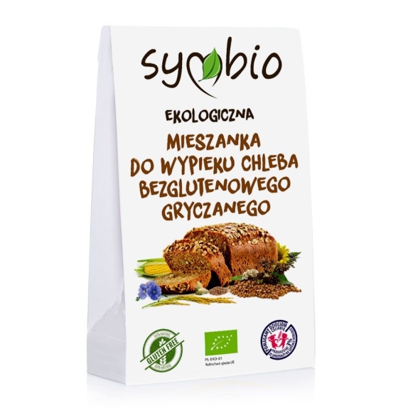 Mieszanka do wypieku chleba bezglutenowego gryczanego BIO 470 g Symbio cena 3,09$