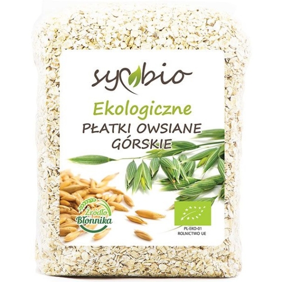 Płatki owsiane górskie BIO 450 g Symbio cena 7,46zł