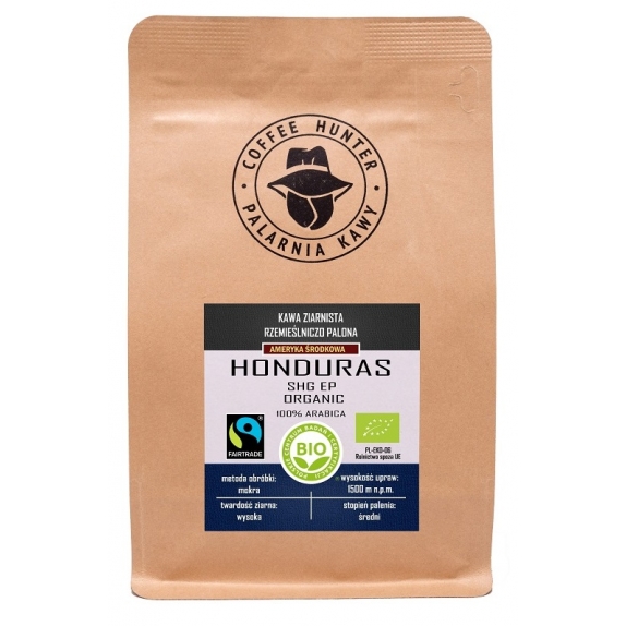 Kawa ziarnista Arabica 100% Honduras fair trade BIO 250 g Coffee Hunter cena 29,99zł