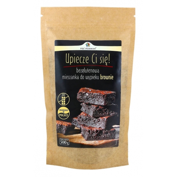Mieszanka na brownie bezglutenowe 500 g Pięć Przemian cena 23,35zł