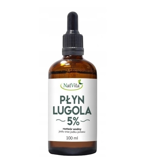 Płyn Lugola 5% JOD Nieorganiczny Czysty 100 ml Natvita  cena 39,00zł