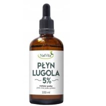 Płyn Lugola 5% JOD Nieorganiczny Czysty 100 ml Natvita 