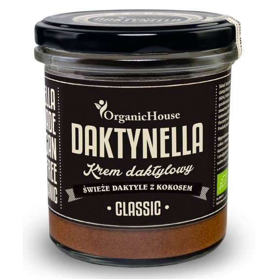 Krem kokosowo-daktylowy Daktynella classic bezglutenowy BIO 280 g Organic House cena 31,09zł