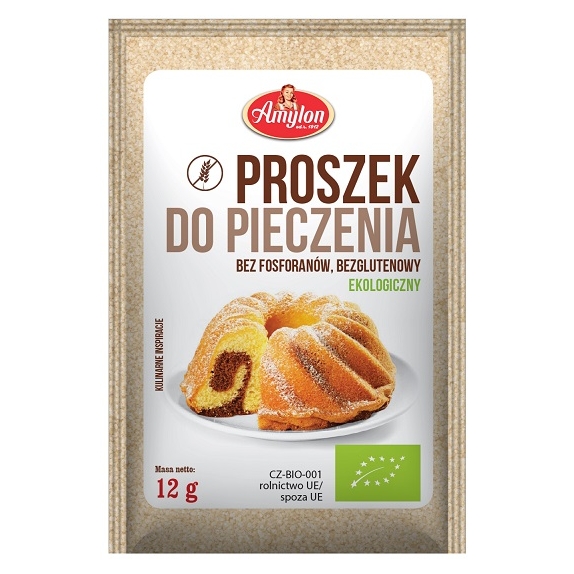 Proszek do pieczenia bezglutenowy 10 x 12 g BIO Amylon cena 13,30zł