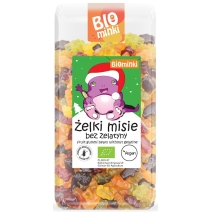 Żelki misie bez żelatyny bezglutenowe 500 g BIO Biominki EDYCJA ŚWIĄTECZNA cena 42,99zł