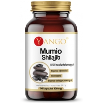 Yango Mumio Shilajit 40% kwasów fulwowych 90 kapsułek 