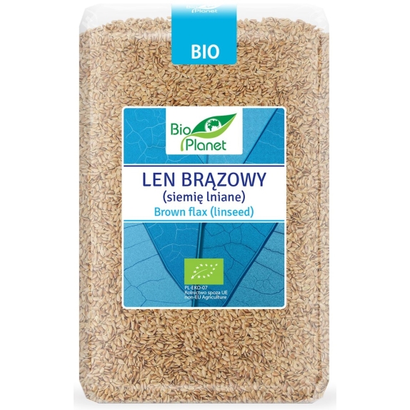 Len brązowy (siemię lniane) 2 kg BIO Bio Planet  cena €6,02