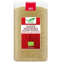 Cukier trzcinowy brązowy Demerara 1 kg BIO Bio Planet 