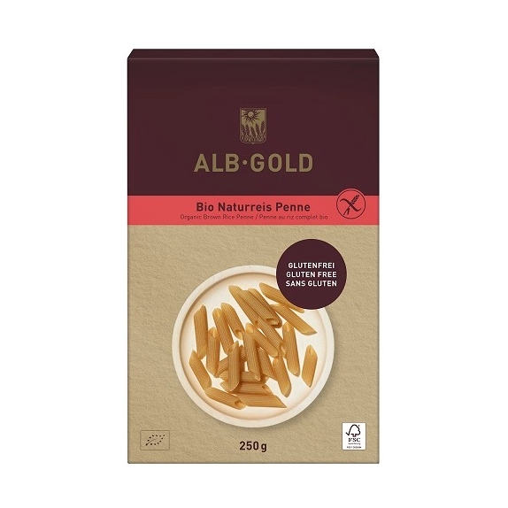 Makaron (ryżowy razowy) Penne bezglutenowy 250 g BIO Alb-Gold MAJOWA PROMOCJA! cena 2,55$