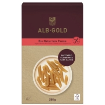 Makaron (ryżowy razowy) Penne bezglutenowy BIO 250 g Alb-Gold