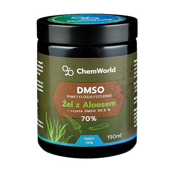 DMSO 70% CZDA w Żelu Aloesowym Aloe Vera Gel 190 ml ChemWorld cena 95,00zł